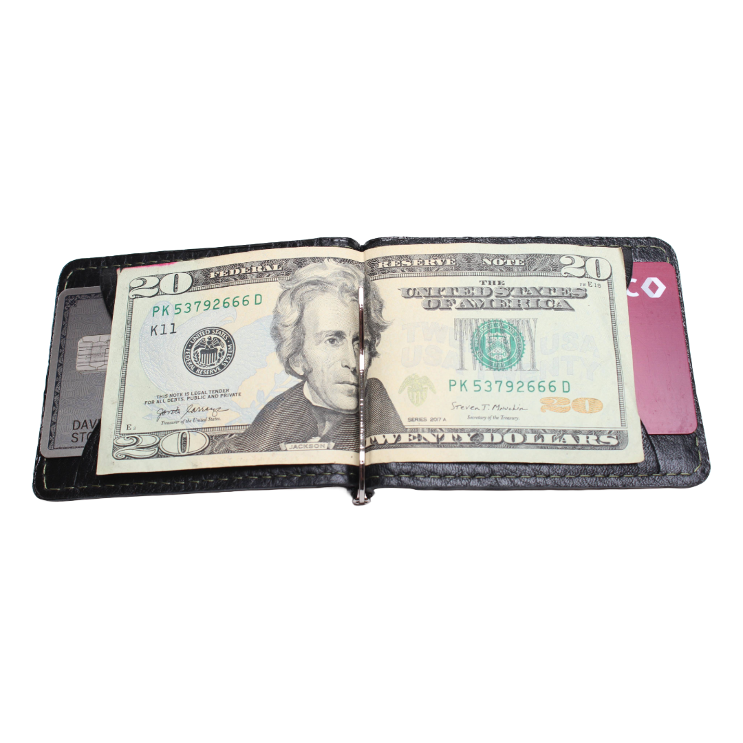 Black Money Clip Wallet