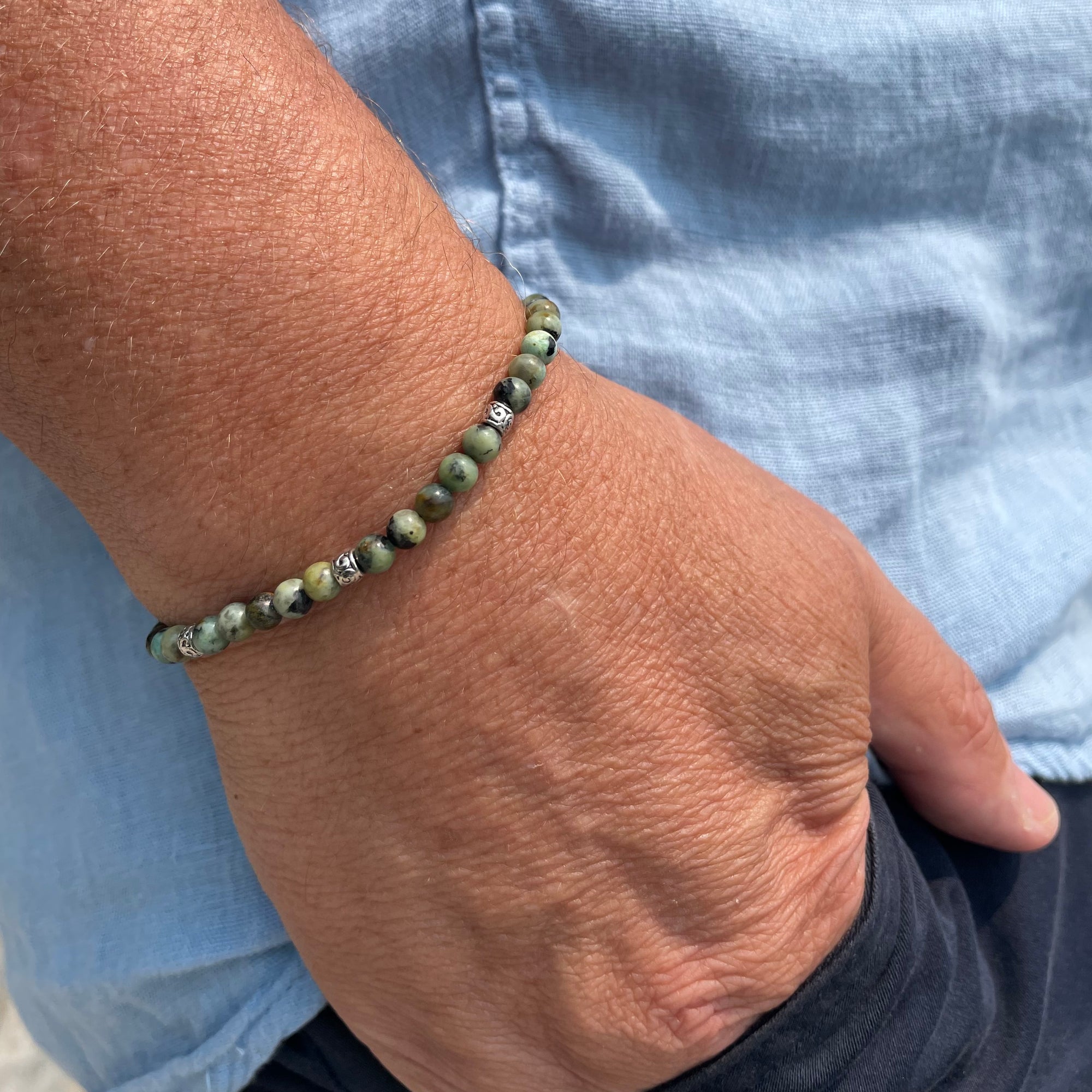 Formentera - African Turquoise Stone Bracelet