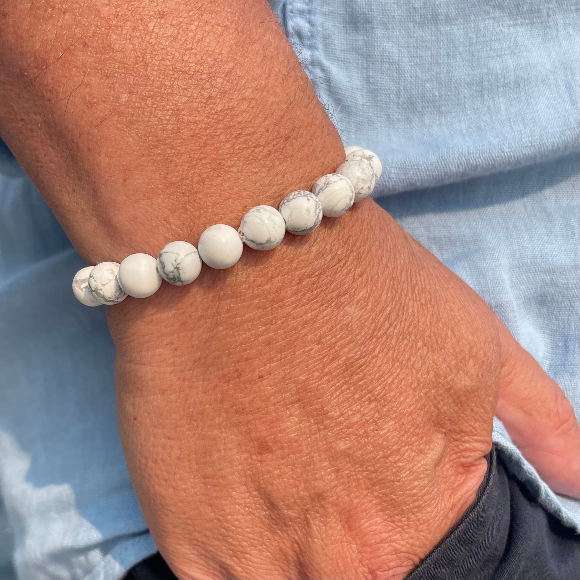 Mallorca - White Howlite Stone Bracelet