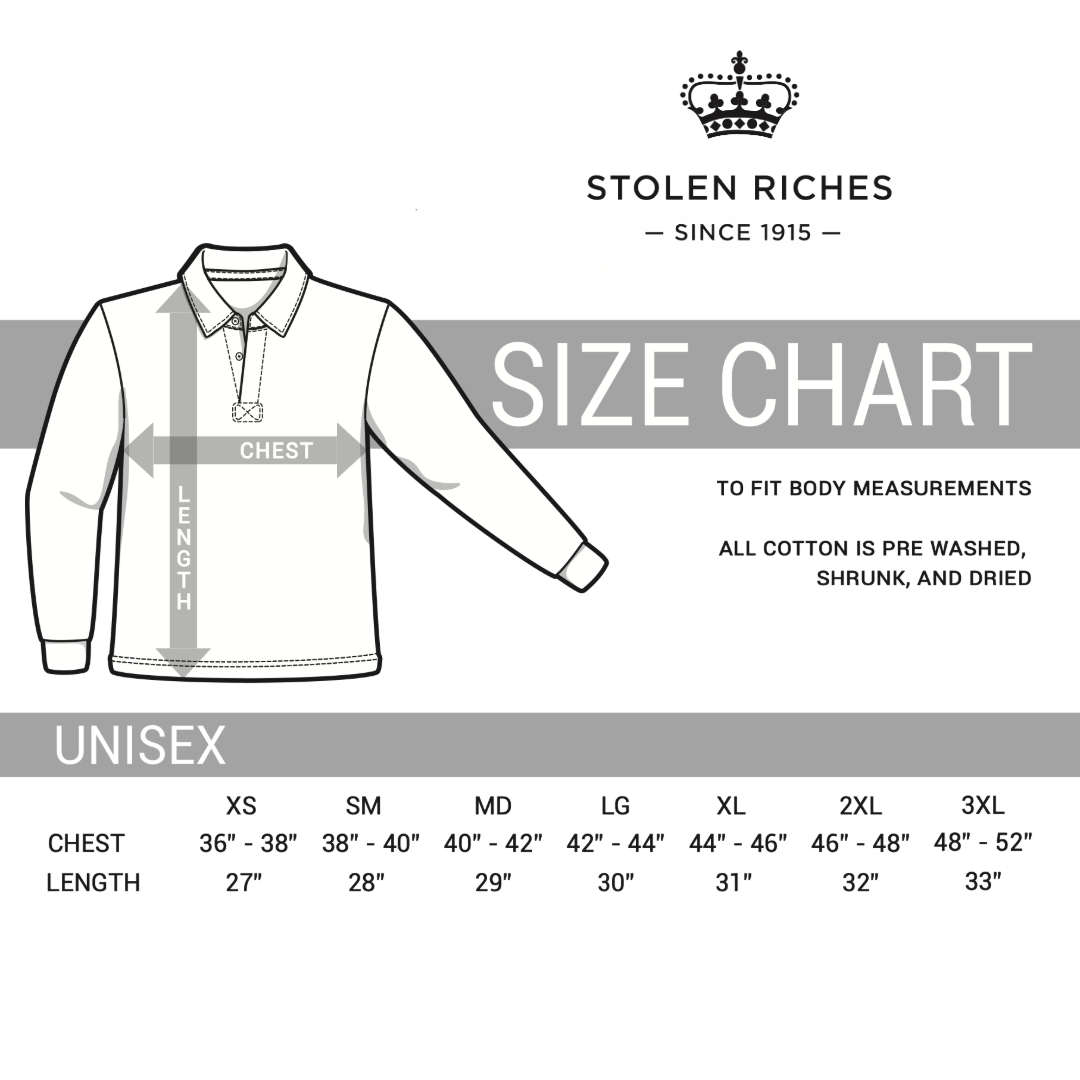 Royal Blue and White Stripe Rugby Shirt