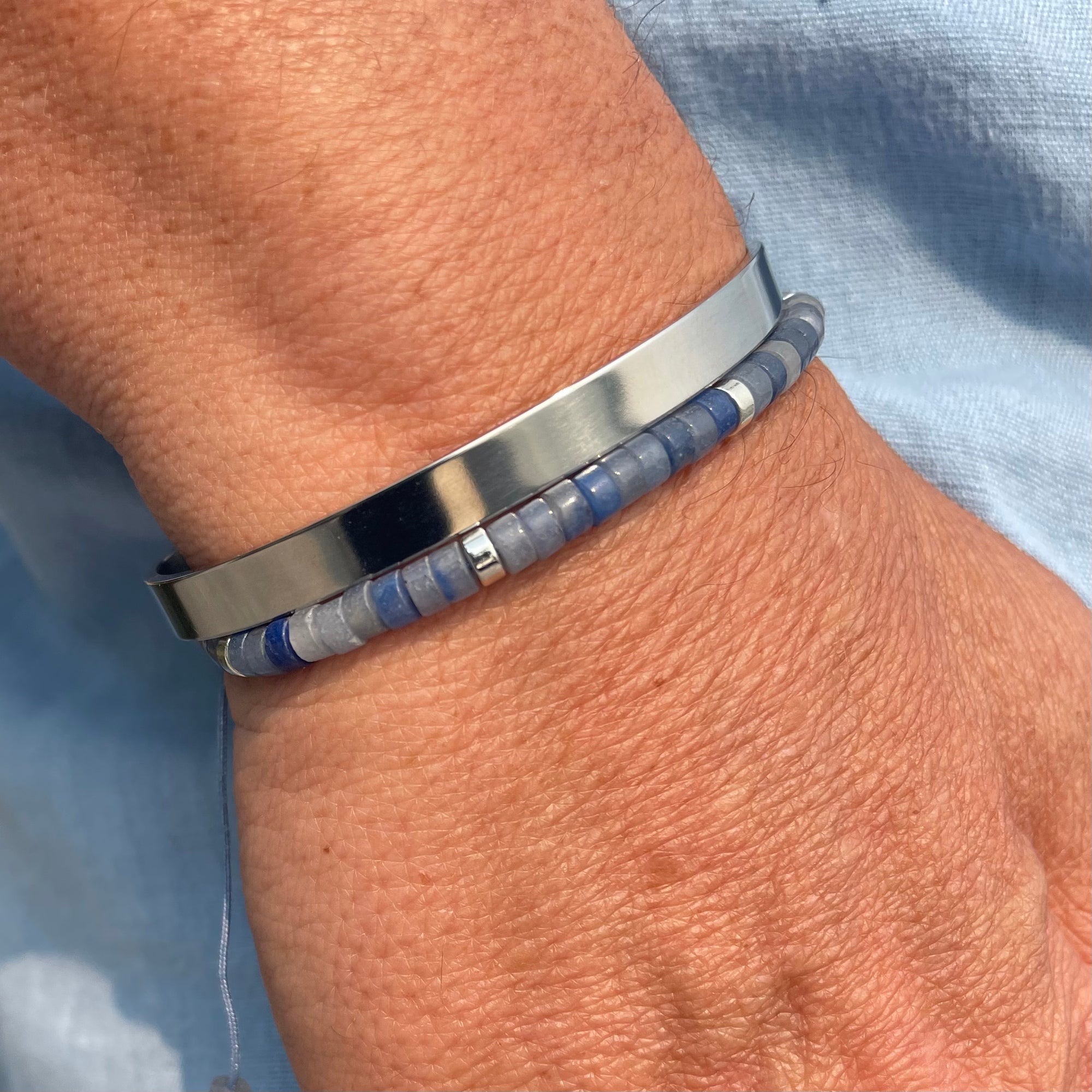 Ibiza - Aventurine Heishi Stone Bracelet