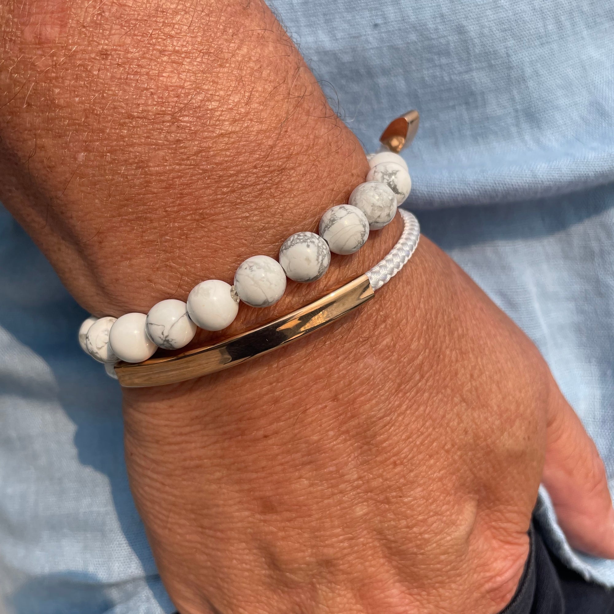 Mallorca - White Howlite Stone Bracelet