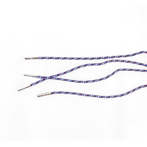 Blue, white and purple laces for dress shoes, Length: 32"/81cm-Stolen Riches