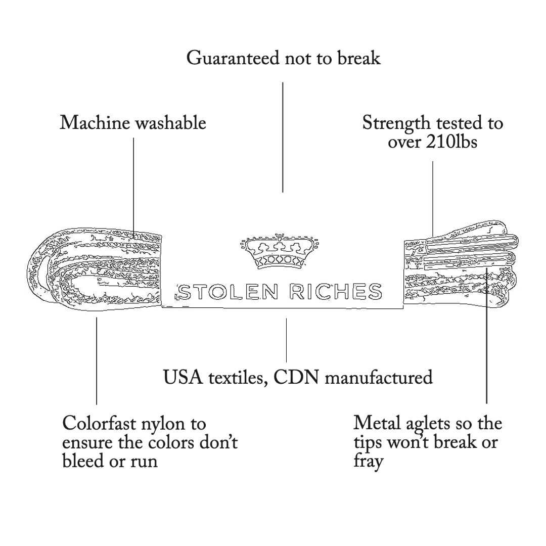 Mission Blue Boot Shoelace (Length: 54"/137cm)