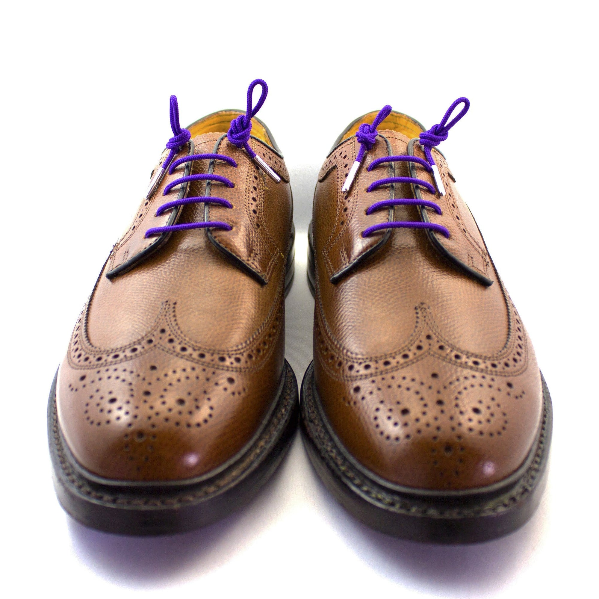 Purple laces for dress shoes, Length: 27"/69cm-Stolen Riches