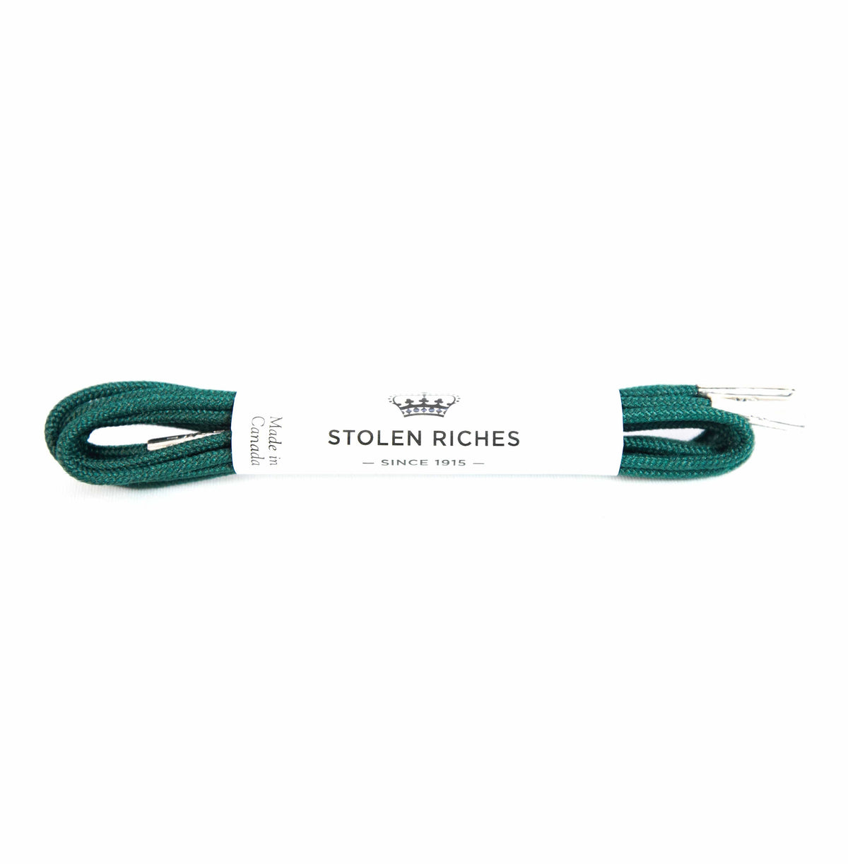 Forest green laces for dress shoes, Length: 27"/69cm-Stolen Riches