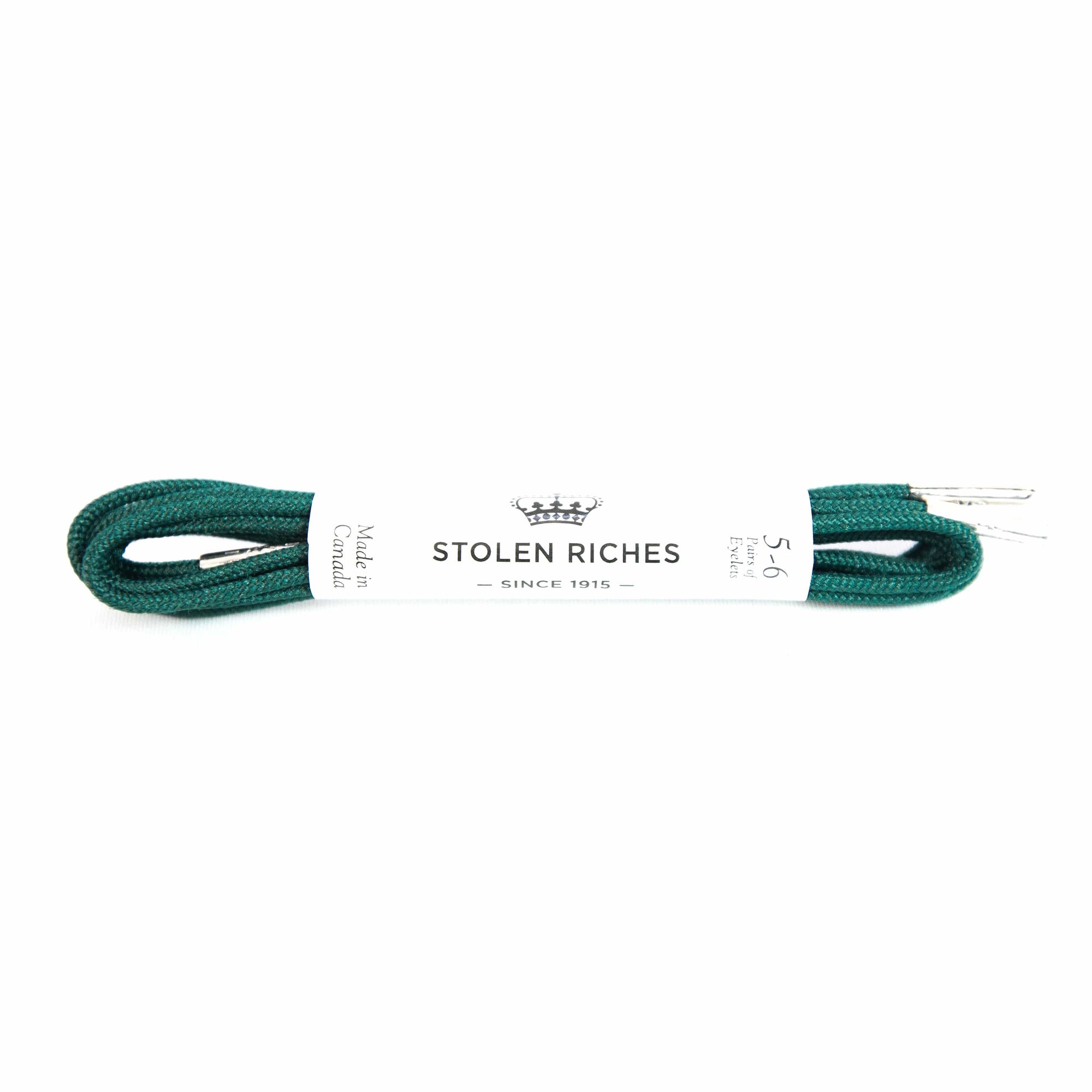 Forest green laces for dress shoes, Length: 32"/81cm-Stolen Riches