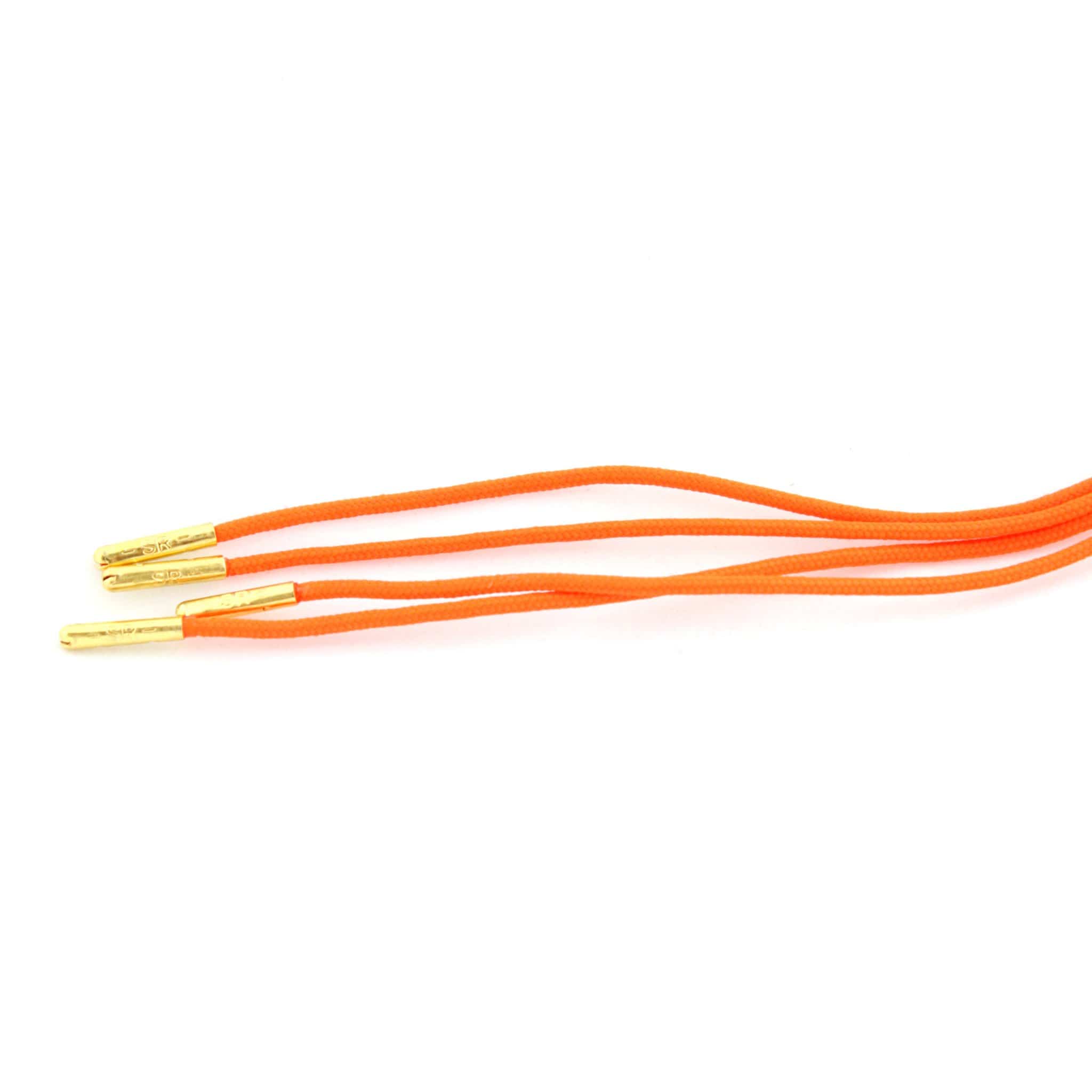 Neon orange laces for dress shoes, Length: 27"/69cm-Stolen Riches