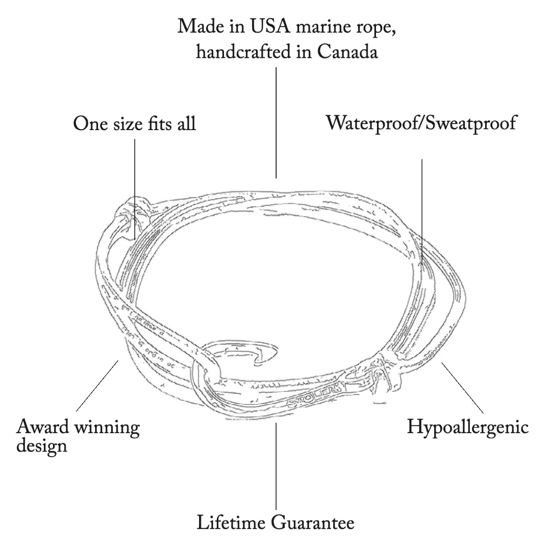 Pacific 007 Gold - Rope Bracelet