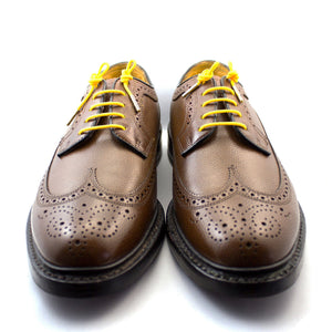 Yellow laces for dress shoes, Length: 27"/69cm-Stolen Riches