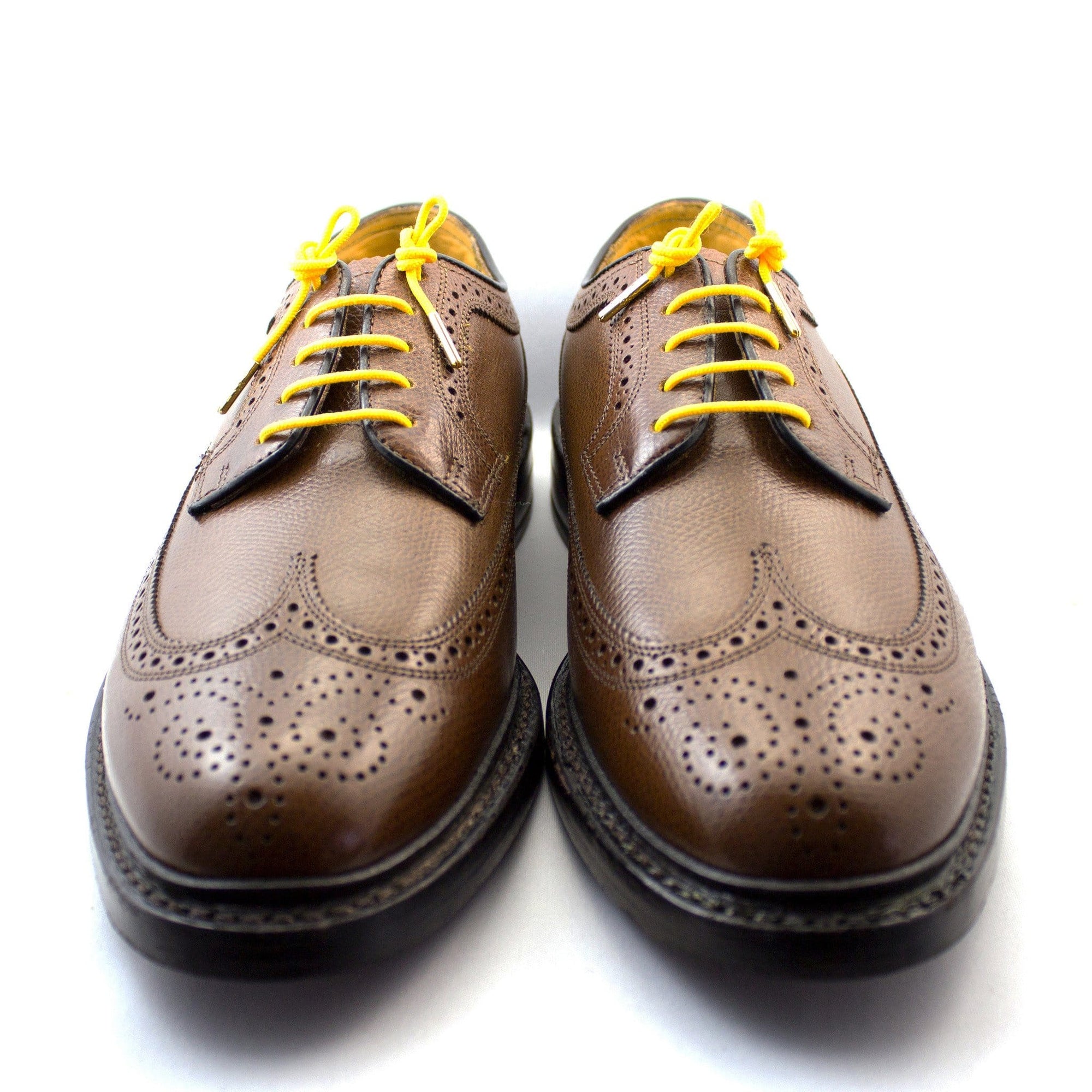 Yellow laces for dress shoes, Length: 32"/81cm-Stolen Riches