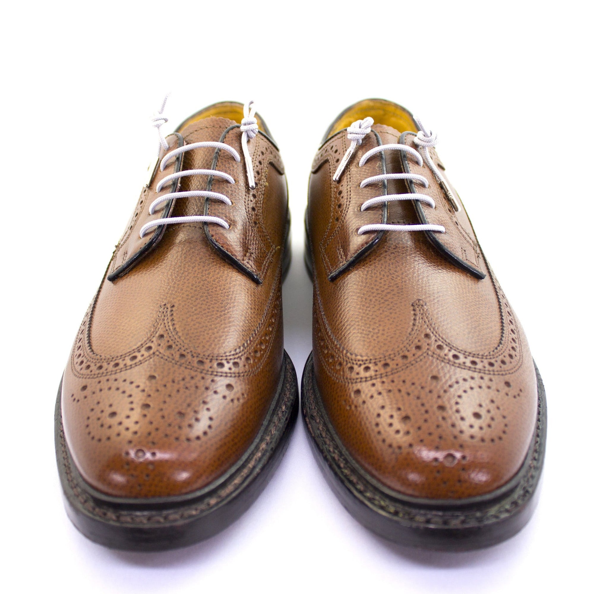 Light gray laces for dress shoes, Length: 27"/69cm-Stolen Riches