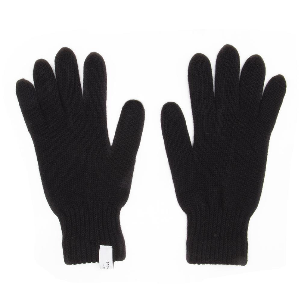 Folsom Black Wool Gloves - Stolen Riches