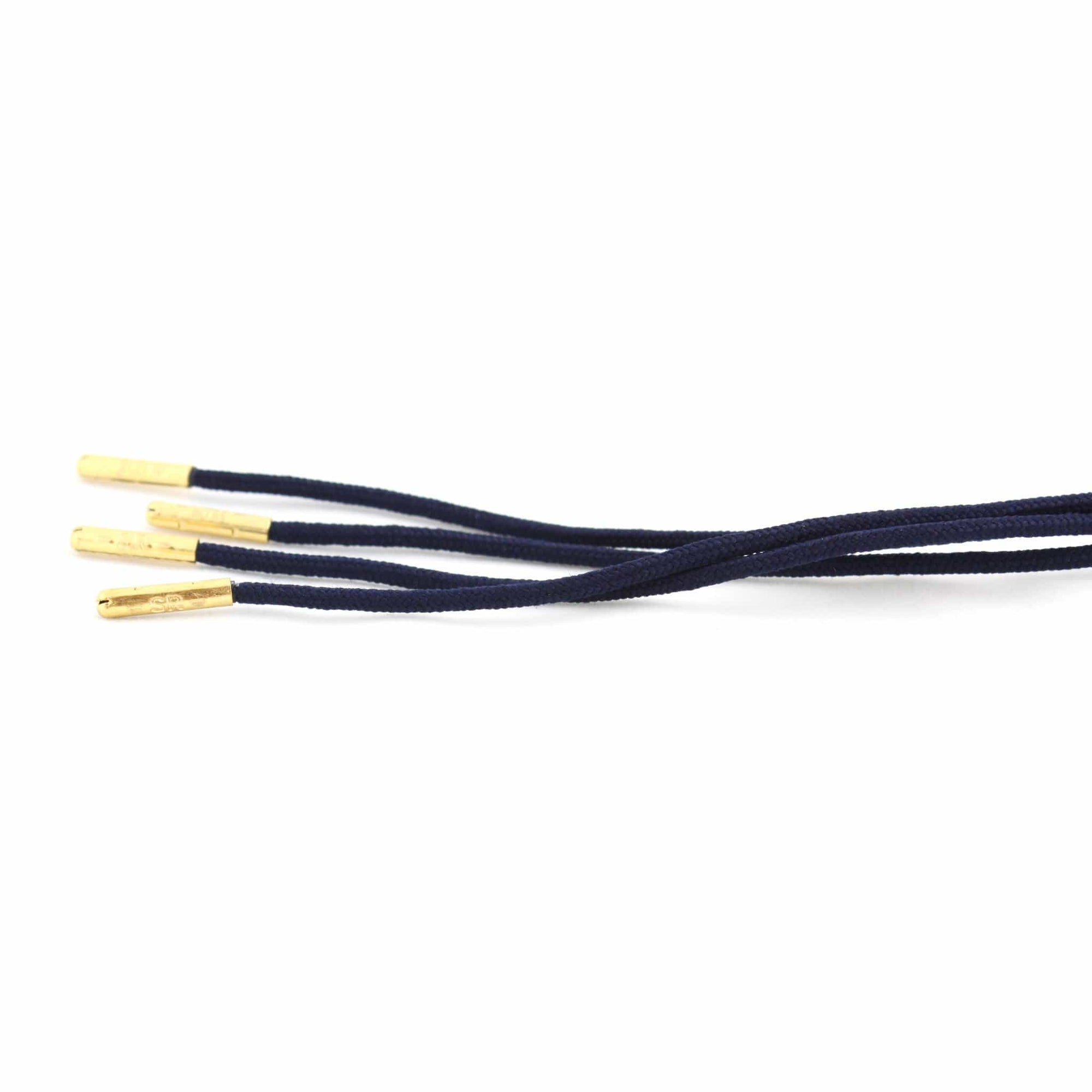 Navy blue laces for dress shoes, Length: 27"/69cm-Stolen Riches