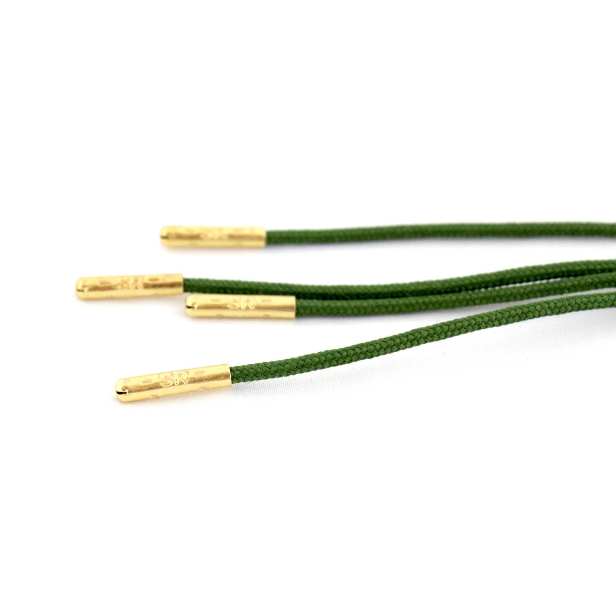 Army green laces for dress shoes, Length: 27"/69cm-Stolen Riches