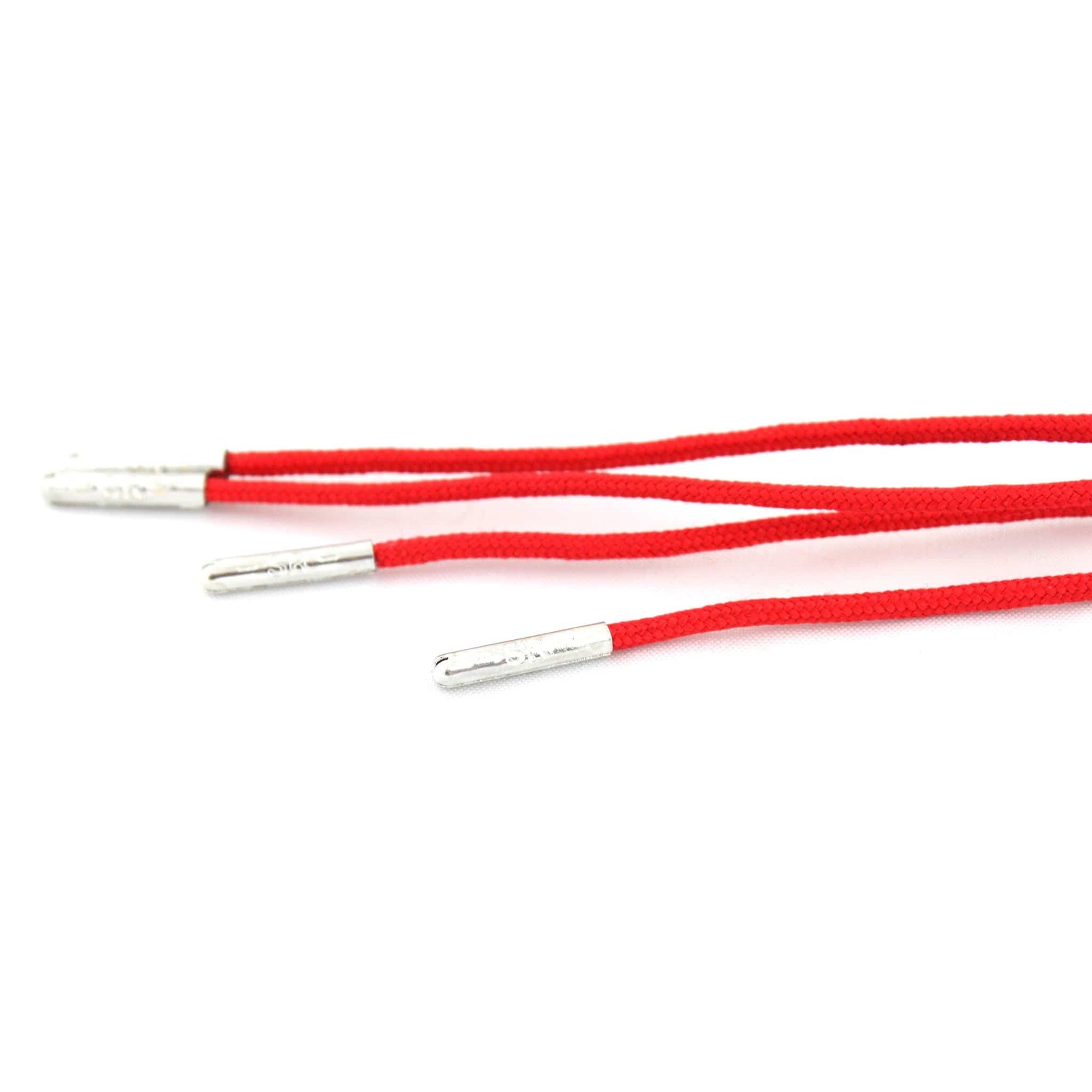 Bright red laces for dress shoes, Length: 32"/81cm-Stolen Riches