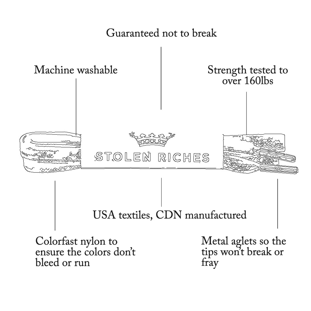 Camo Orange Sneaker Lace (Length: 45"/114cm)