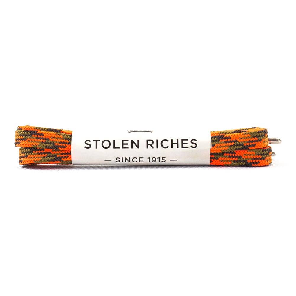 Camo brown laces for sneakers (Length: 45"/114cm) - Stolen Riches