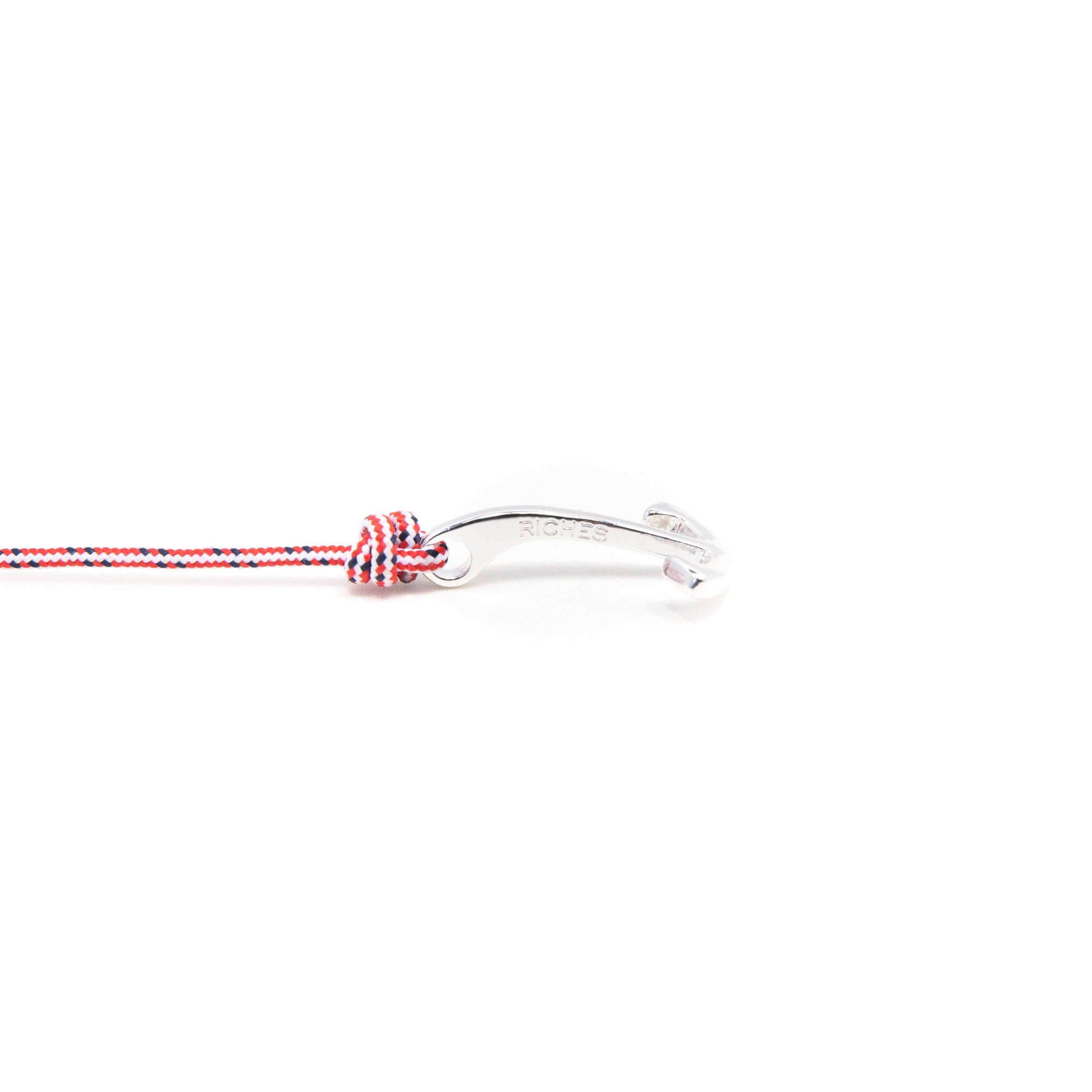 Adjustable anchor bracelet, silver-Wrist Wear-Stolen Riches / CA