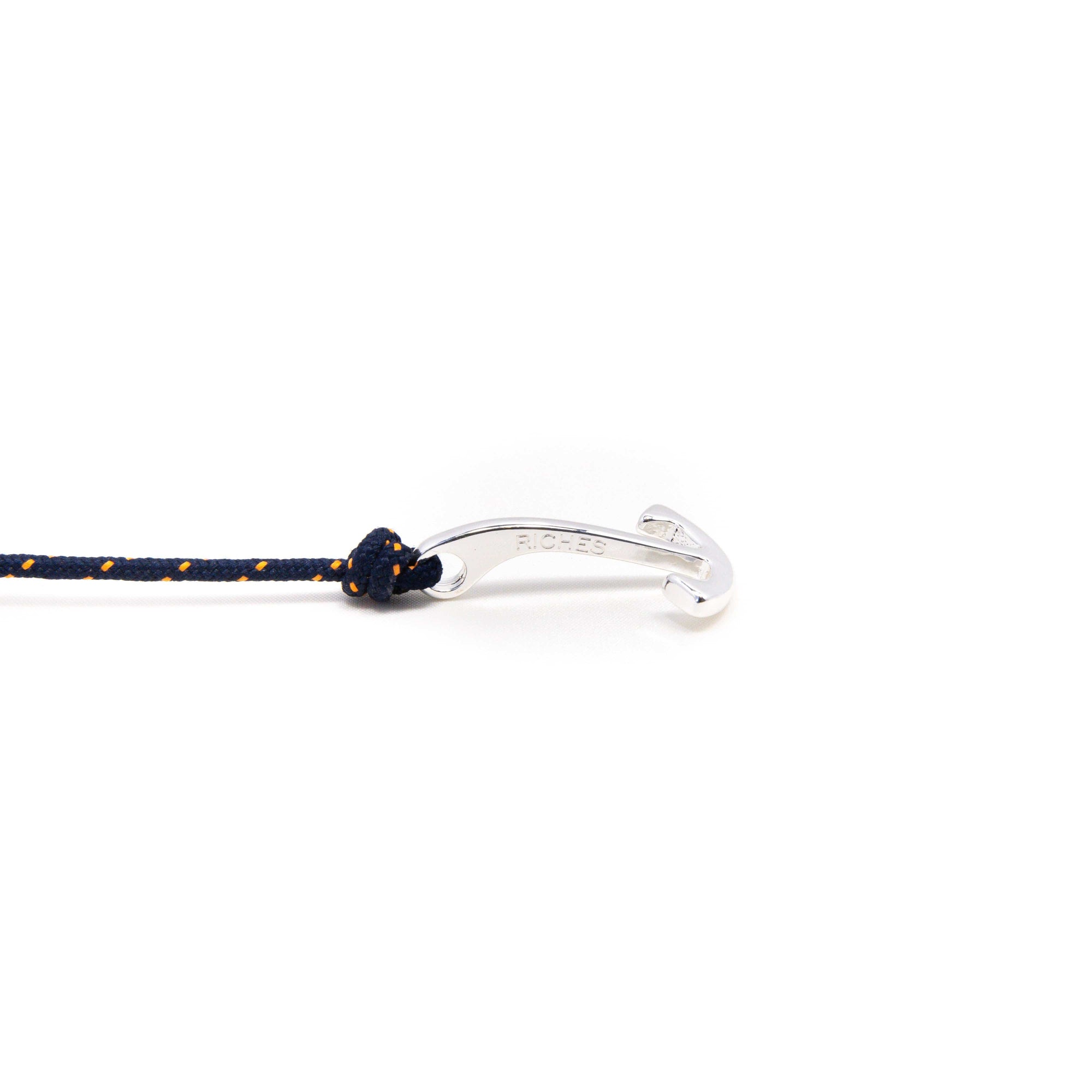 Adjustable anchor bracelet, silver-Wrist Wear-Stolen Riches / CA