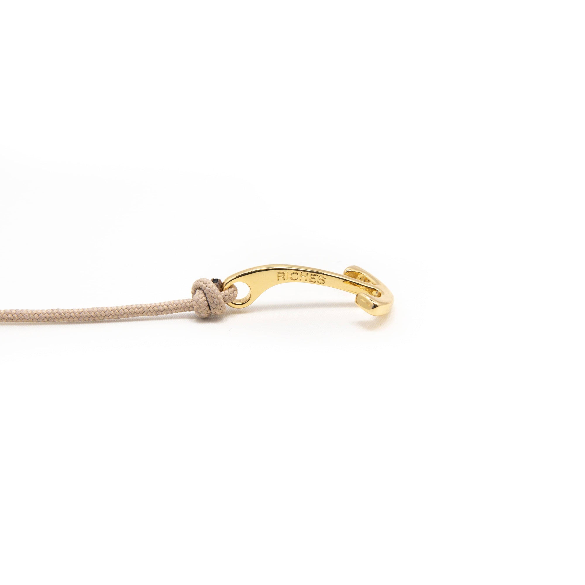 Adjustable anchor bracelet, gold-Wrist Wear-Stolen Riches / CA