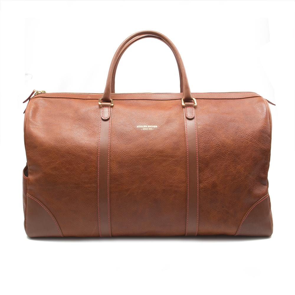 Weekend bag, brown leather