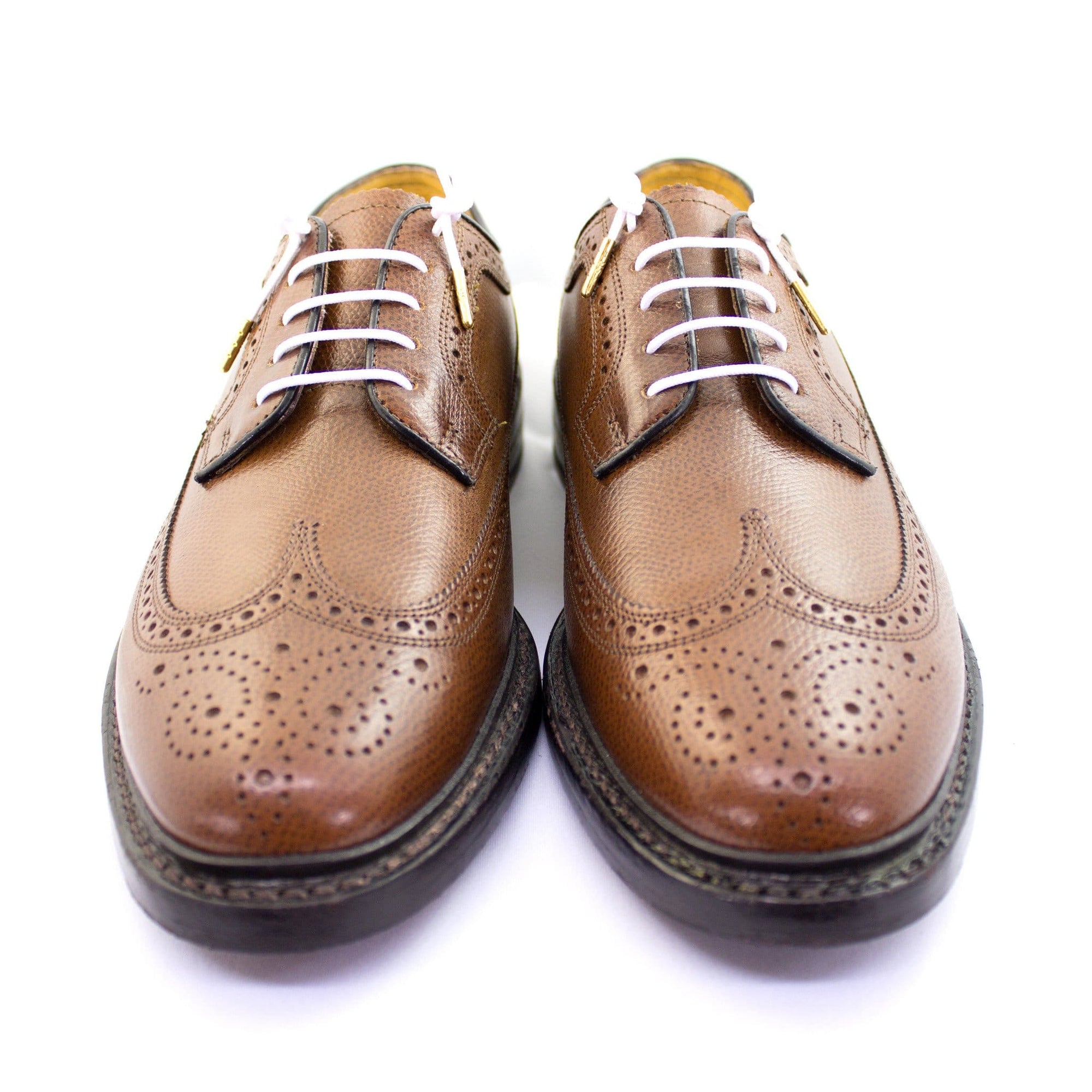 Bright white laces for dress shoes, Length: 27"/69cm-Stolen Riches