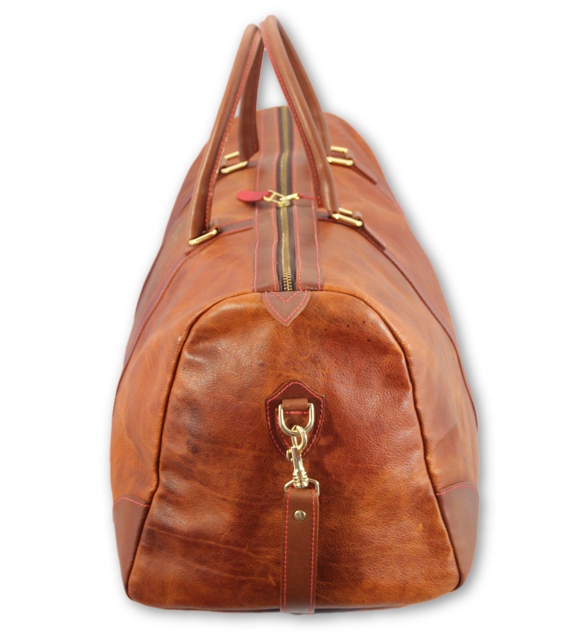 Weekend bag, brown leather