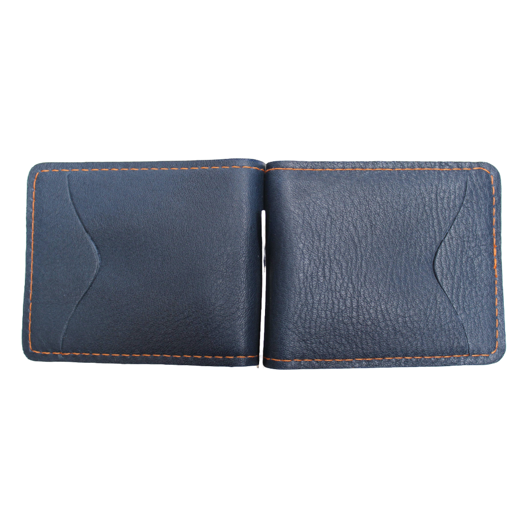 Blue Money Clip Wallet