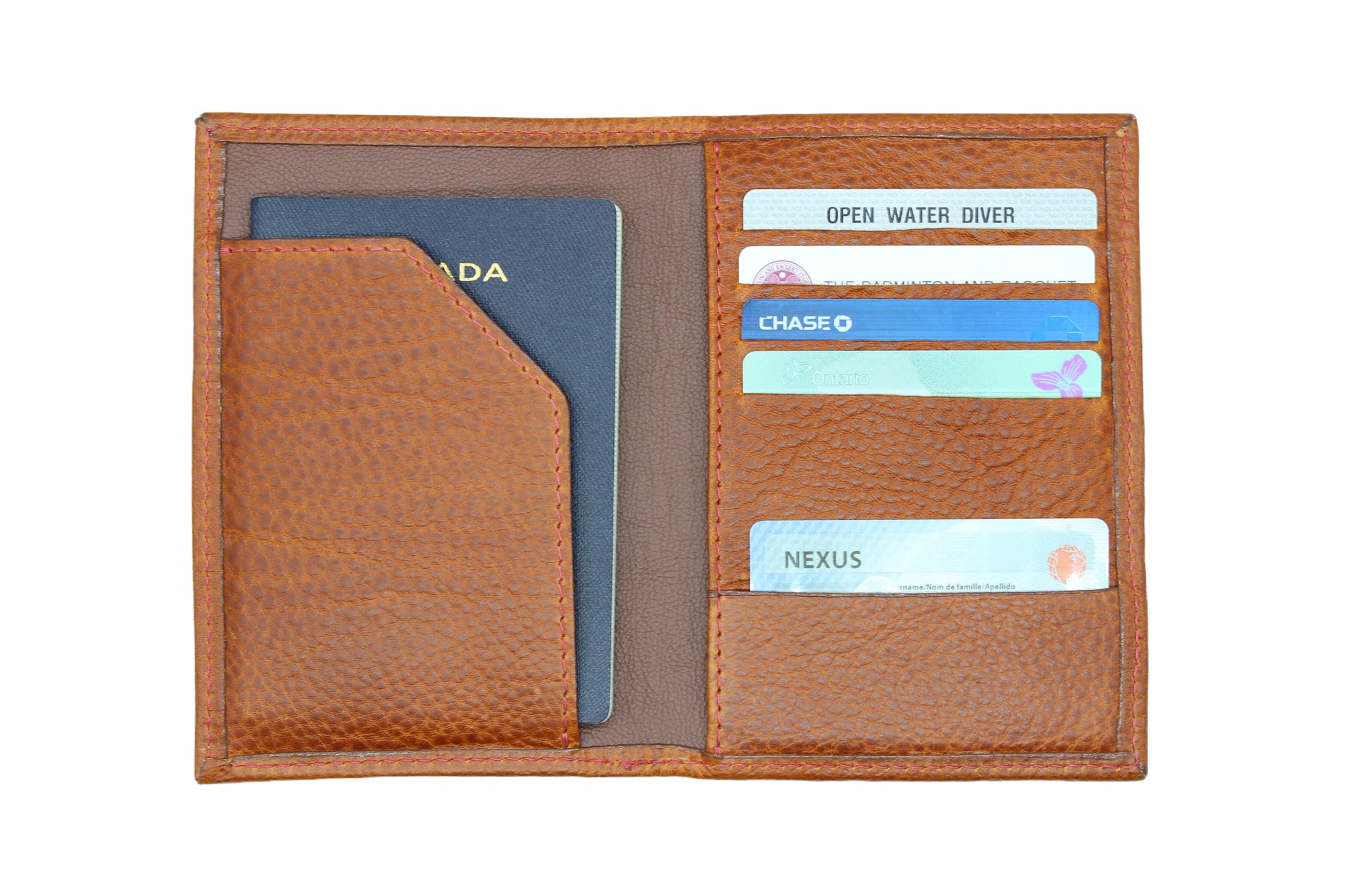 Brown Passport Holder and Wallet