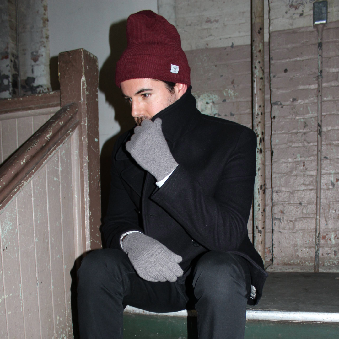 Der Alte Burgundy - Merino Wool Beanie