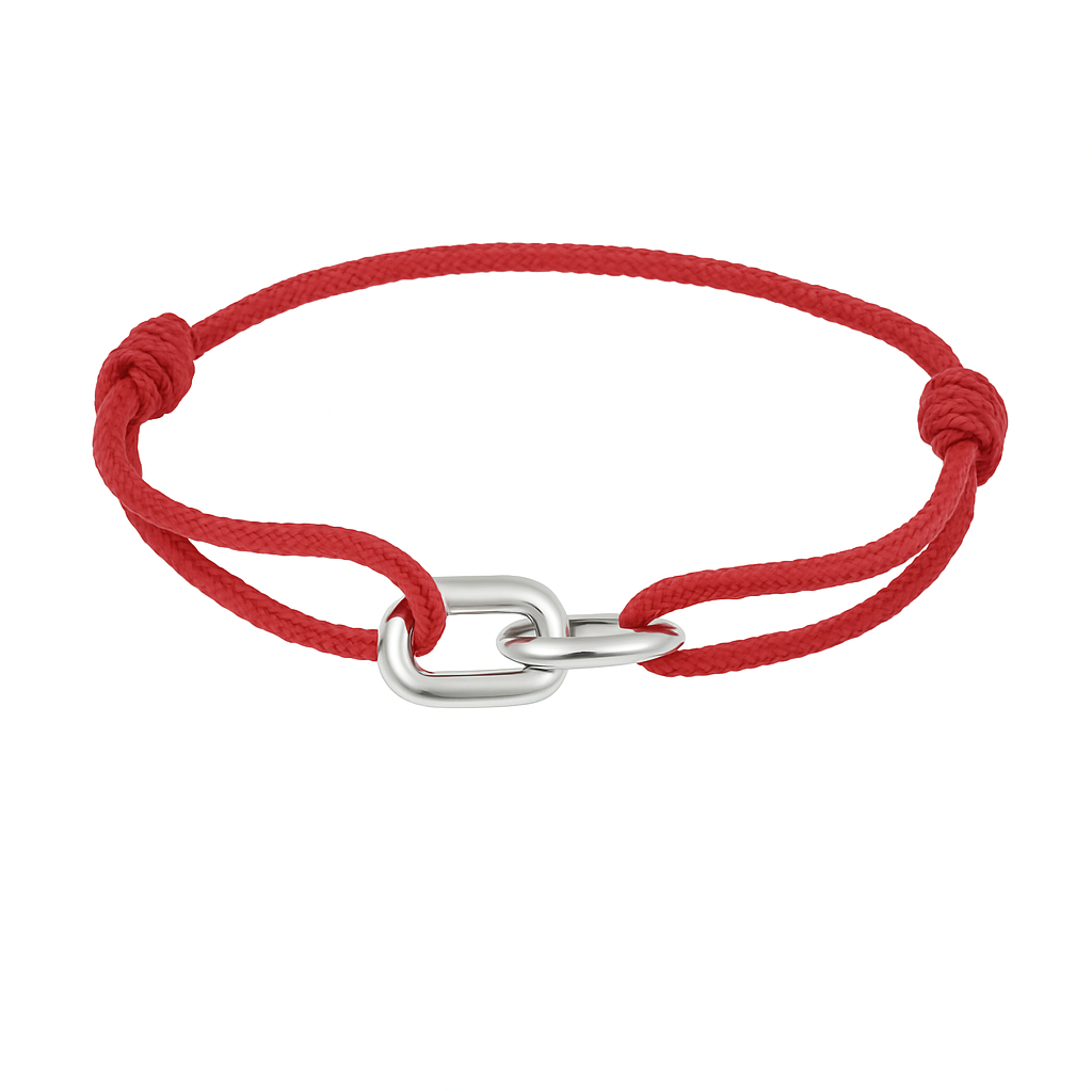 Red Braid Cuff Stack