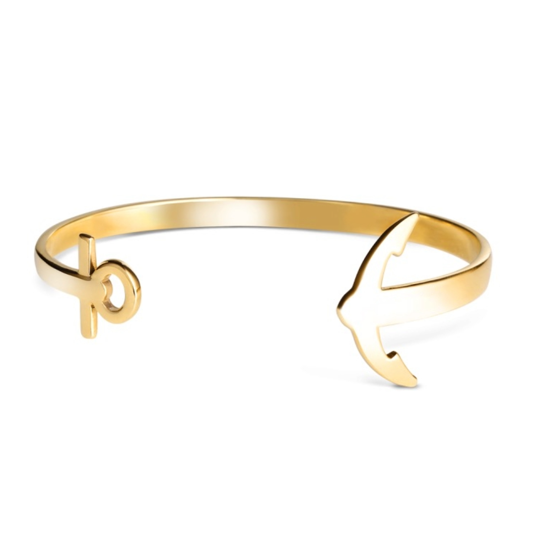 Black and Gold Bracelet Stack