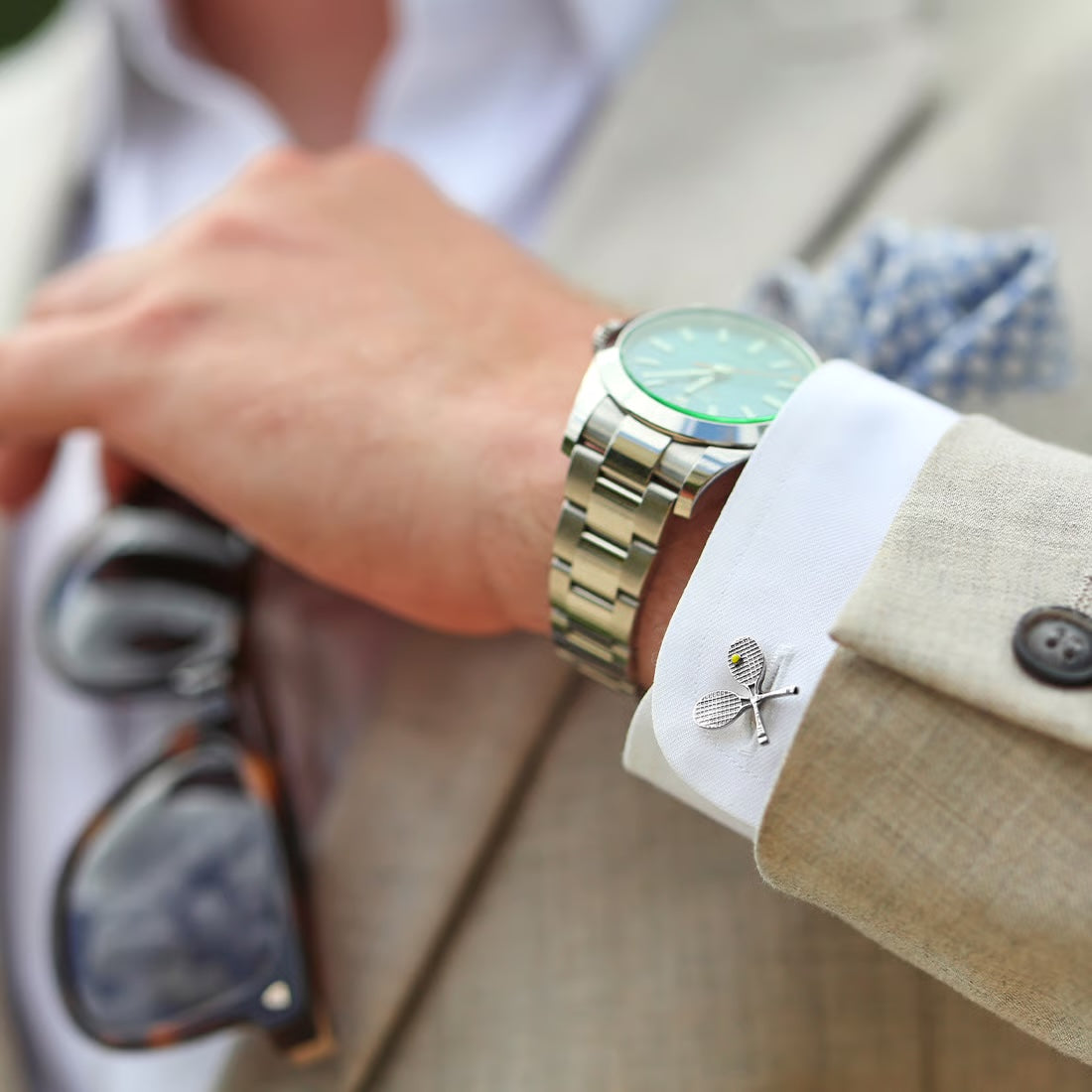 Tennis Racquets Cufflinks