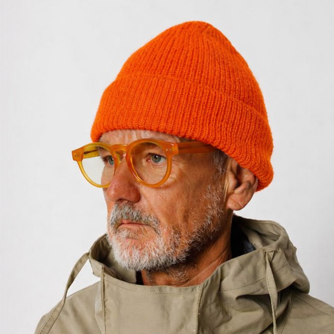 Tiqui Orange - Merino Wool Beanie