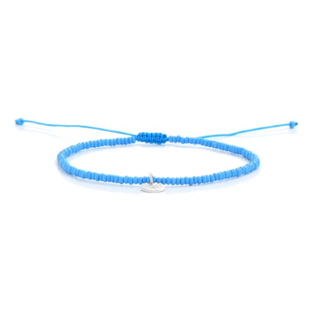 baby blue glass bead bracelet by Stolen Riches