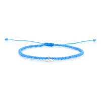 baby blue glass bead bracelet by Stolen Riches