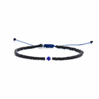 black glass bead bracelet by Stolen Riches