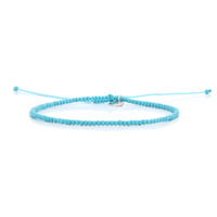 turquoise glass bead bracelet by Stolen Riches