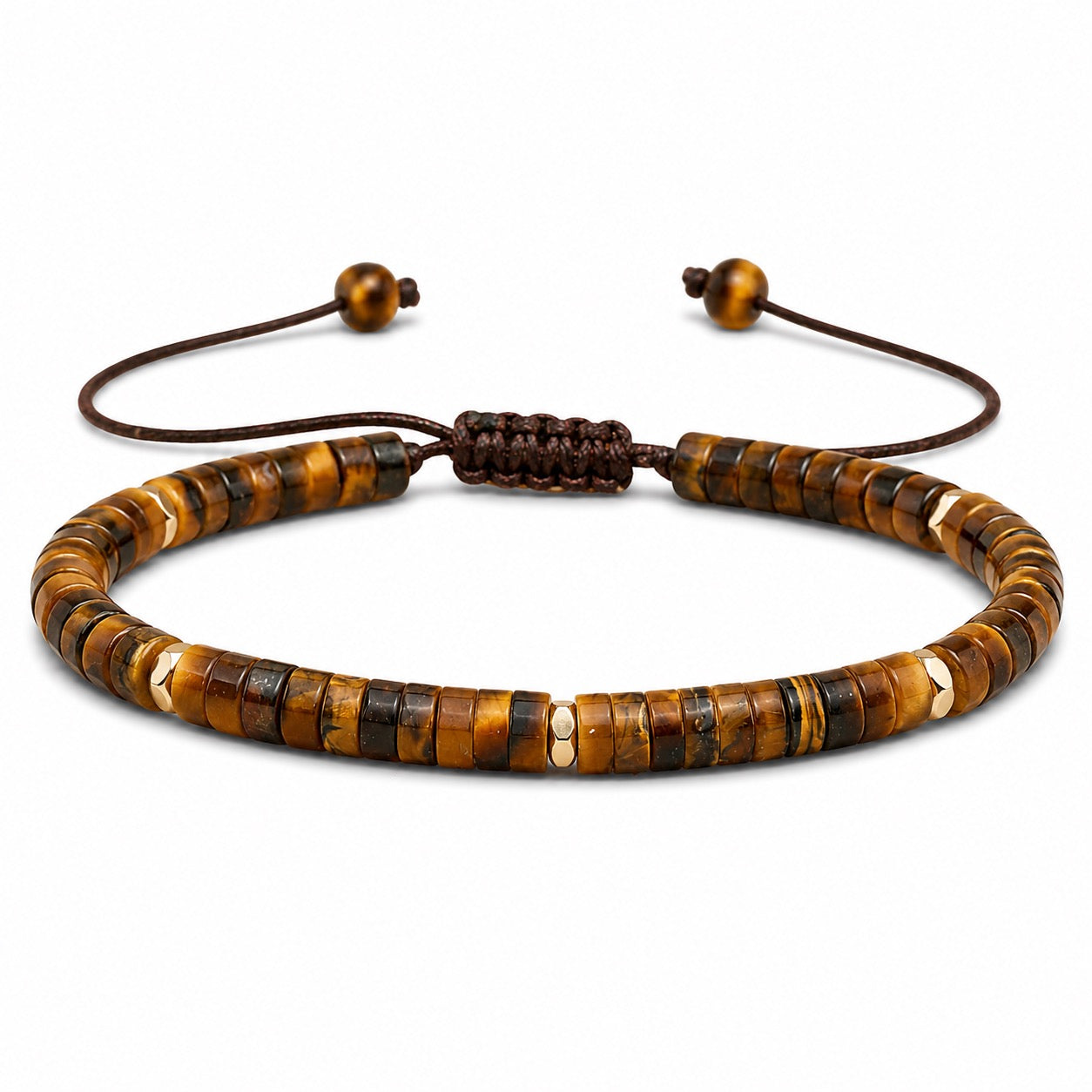 Ibiza -  Tiger Eye Heishi Stone Bracelet