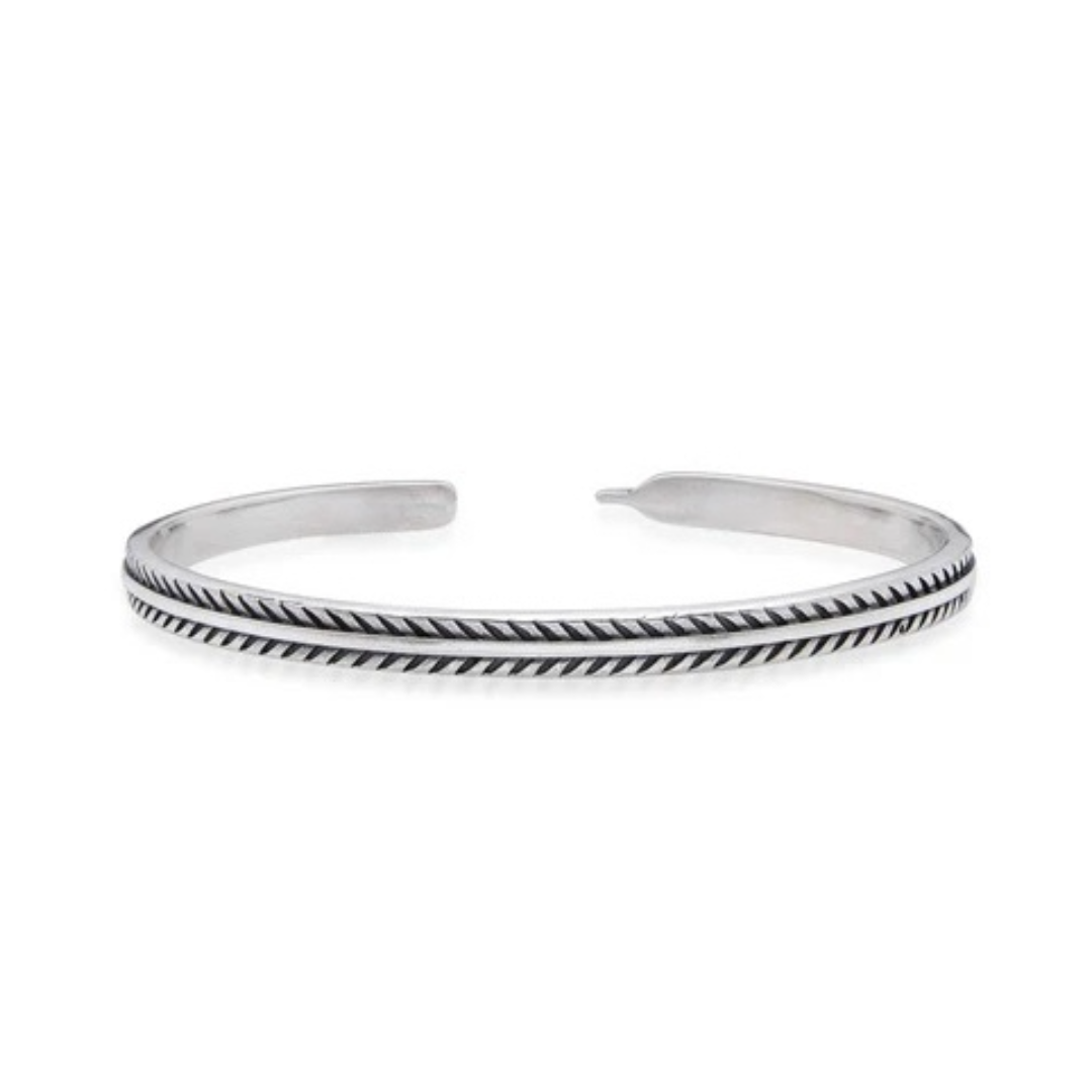 feather silver cuff bracelet by Stolen Riches