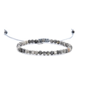 grey stone bead bracelet by Stolen Riches