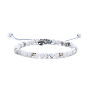 white stone bead bracelet by Stolen Riches