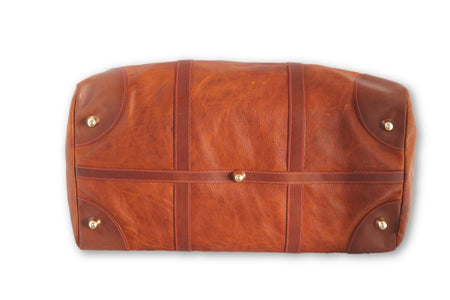 Weekend bag, brown leather