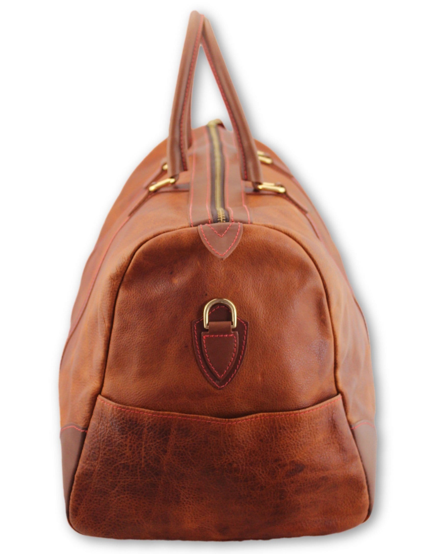 Weekend bag, brown leather