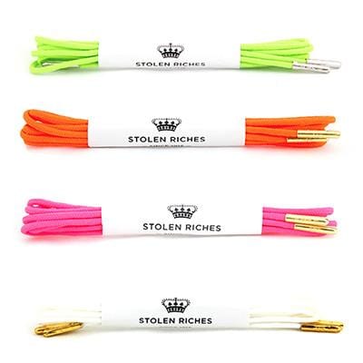 Neon Color Dress Shoe Lace, Shoe String Metal Tips