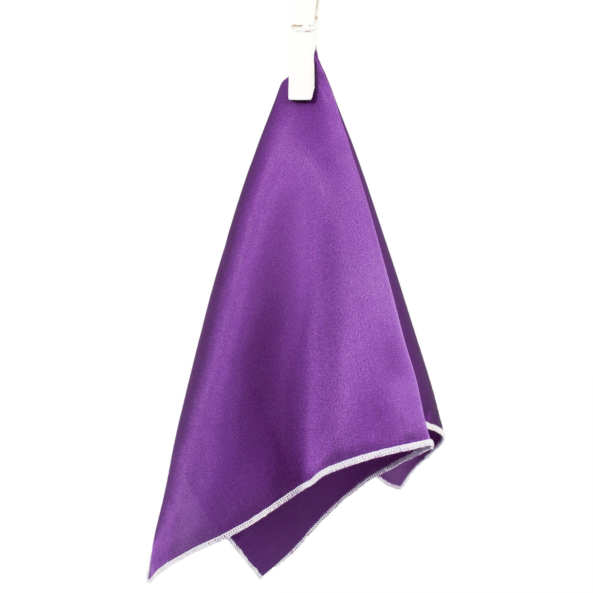 Buster Purple - Merrow Stitch Pocket Square (11”x11”) - Stolen Riches