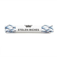 White wave laces for sneakers (Length: 45"/114cm) - Stolen Riches
