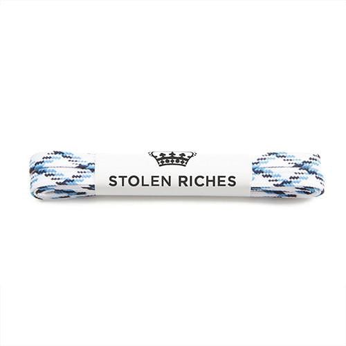 White wave laces for sneakers (Length: 45"/114cm) - Stolen Riches