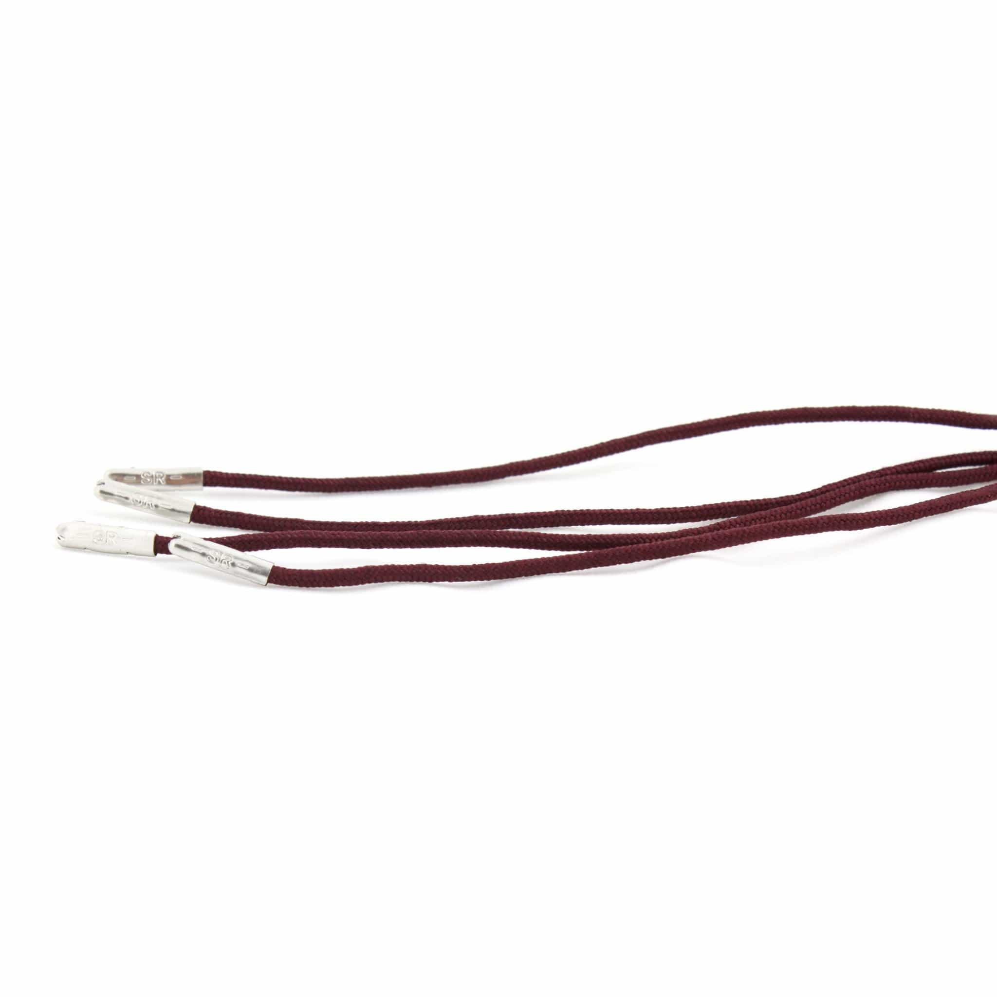 Burgundy Colored Dress Shoe Lace Shoe String Metal Tips Stolen Riches